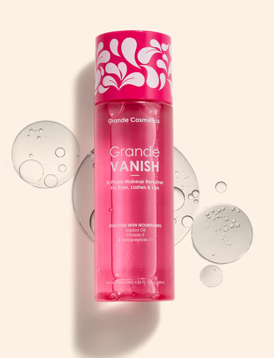 GrandeVANISH Bi-Phase Makeup Remover for Eyes, Lashes & Lips
