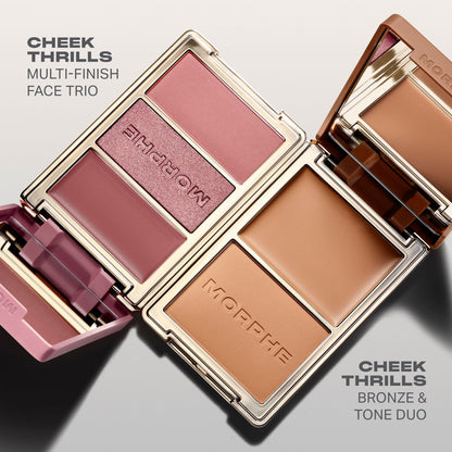 MORPHE CHEEK THRILLS MULTI FINISH FACE  DUO BRONZER (MALIBU VILLA)