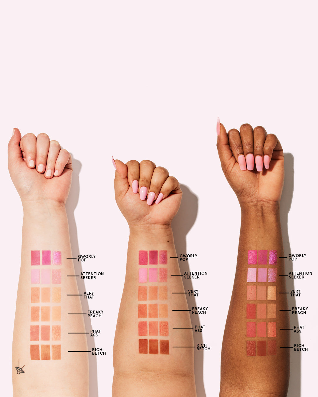 ONE/SIZE BY PATRICK STARRR Cheek Clapper 3D Blush Trio Palette (VERY THAT)