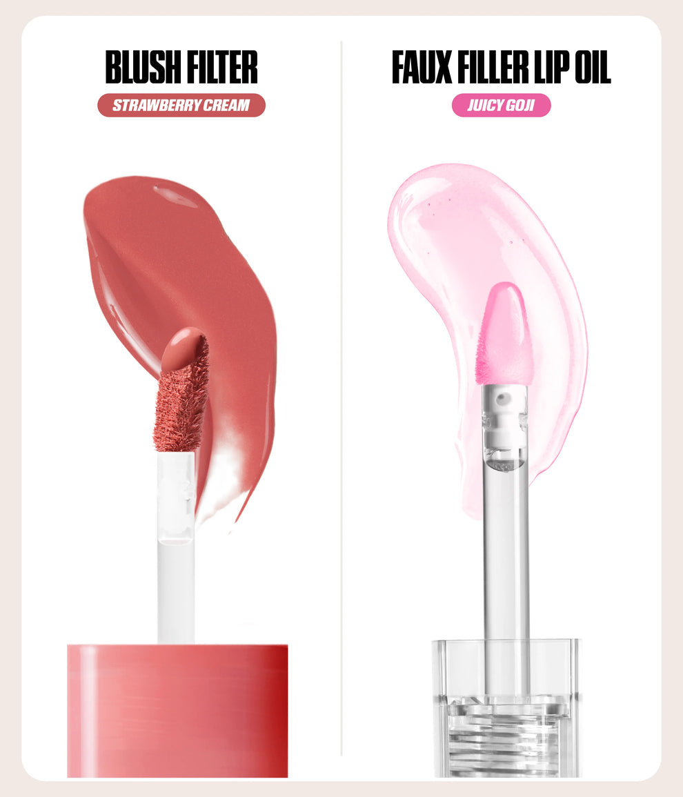 HUDA BEAUTY CHEEK & LIP DUO BERRIES AND CREAM