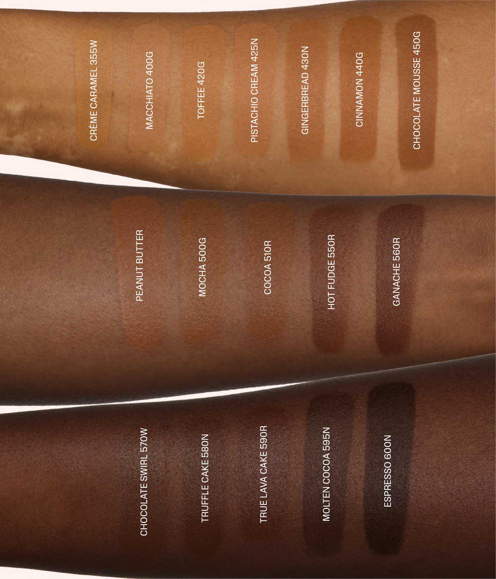 HUDA BEAUTY EASY BLUR NATURAL AIRBRUSH FOUNDATION WITH NIACINAMIDE (355 creme caramel)