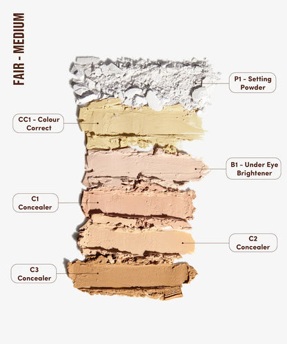 By BEAUTY BAY MAKE FACE MULTI USE COMPLEXION PALETTE (FAIR-MEDIUM)
