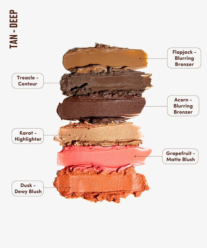 By BEAUTY BAY MAKE FACE MULTI USE COMPLEXION PALETTE (TAN-DEEP)