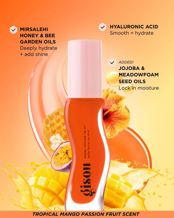 GISOU HONEY INFUSED LIP OIL (Mango Passion Punch)