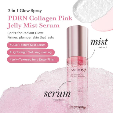 MEDCIUBE PDRN PINK COLLAGEN GLOW JELLY MIST SERUM