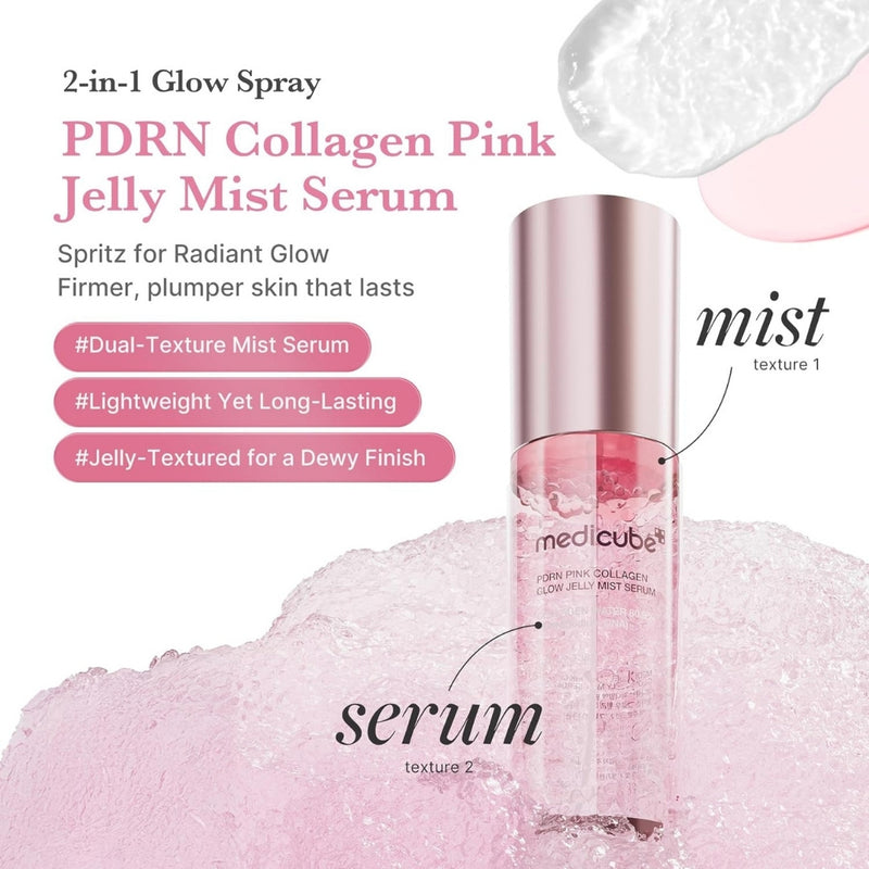 MEDCIUBE PDRN PINK COLLAGEN GLOW JELLY MIST SERUM