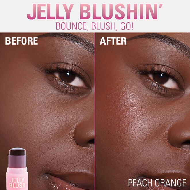REVOLUTION JELLY BLUSH STICK LIP AND CHEEK STAIN (PEACH)