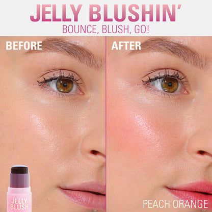 REVOLUTION JELLY BLUSH STICK LIP AND CHEEK STAIN (PEACH)