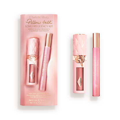 CHARLOTTE TILBURRY PILLOW TALK LOVE FREQUENCY KIT PERFUME & LIP KIT
