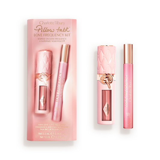 CHARLOTTE TILBURRY PILLOW TALK LOVE FREQUENCY KIT PERFUME & LIP KIT