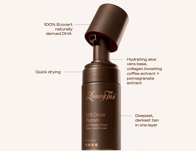 LOVING TAN HR DELUXE PLATINIUM SELF TANNING MOUSE MAXIMUM