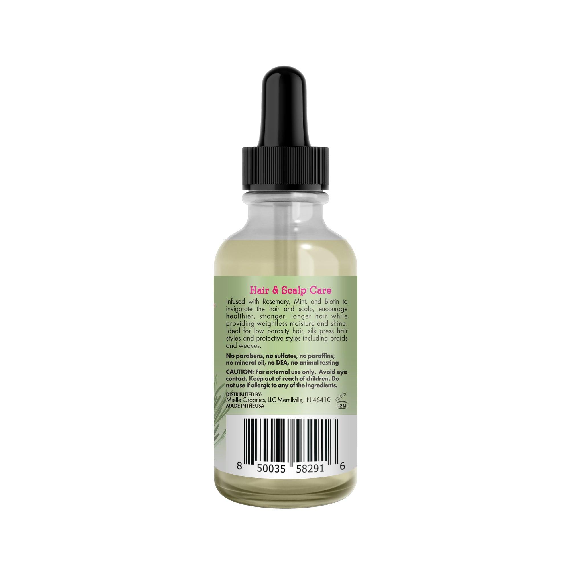 Mielle Organics Rosemary Light Mint Scalp & Hair Strengthening Oil With Biotin & Essential Oils