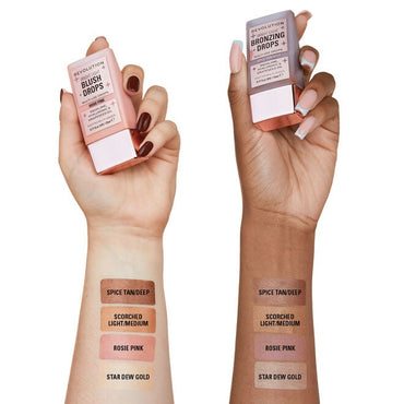 REVOLUTION BEAUTY REVOLUTION BRIGHT LIGHT BRONZING DRP -LIGHT MEDIUM
