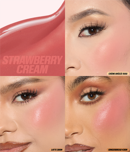 HUDA BEAUTY BABY BLUSH INTENSE MOCKTAIL DUO KIT (STRAWBERRY CREAM-UBE CREAM)