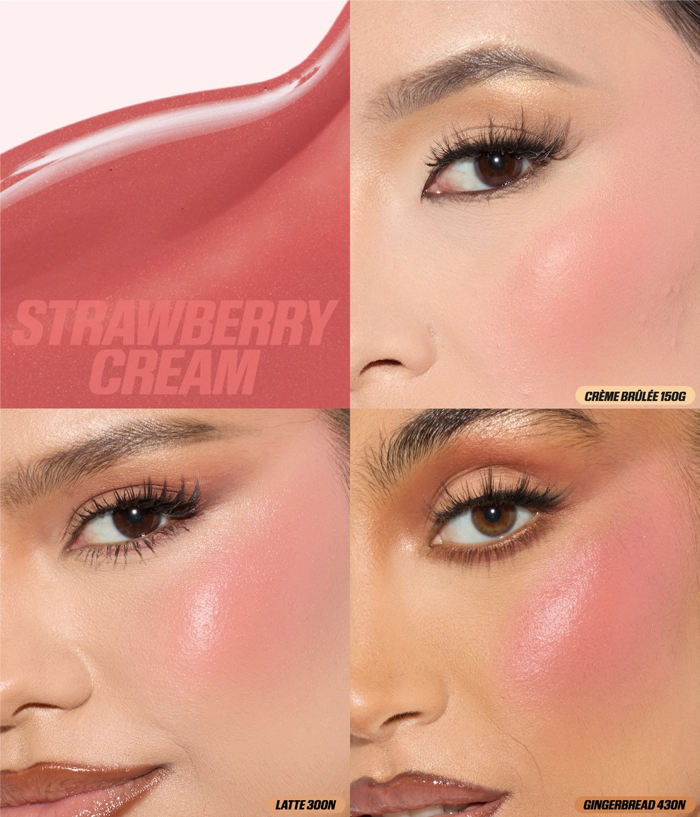HUDA BEAUTY BABY BLUSH INTENSE MOCKTAIL DUO KIT (STRAWBERRY CREAM-UBE CREAM)