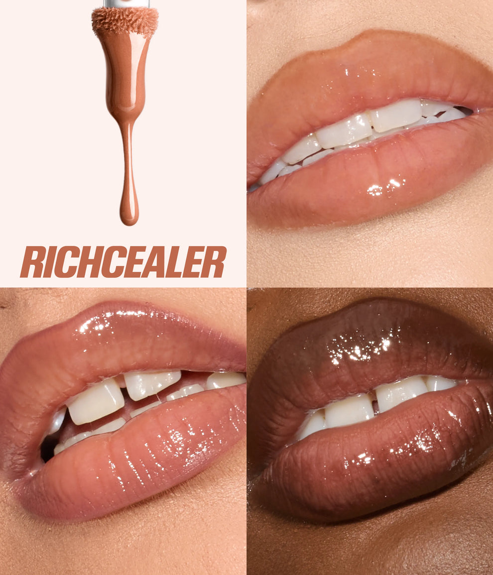 Huda Beauty Faux Filler Extra Shine Lip Gloss (richclear)
