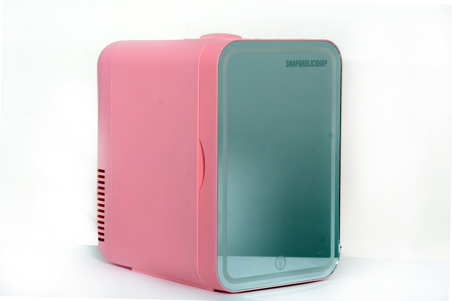 Snapaholicshop Mini Fridge With Dimmable Led Mirror Portable Beauty Fridge 8 Liter Cosmetics Fridge