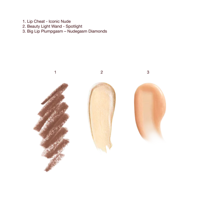 CHARLOTTE TILBURY SUPER NUDES SPOTLIGHT LIP AND CHEEK KIT LIP & CHEEK KIT