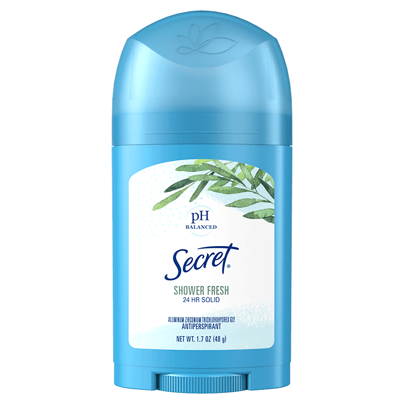 Secret Invisible Solid Antiperspirant And Deodorant, shower fresh