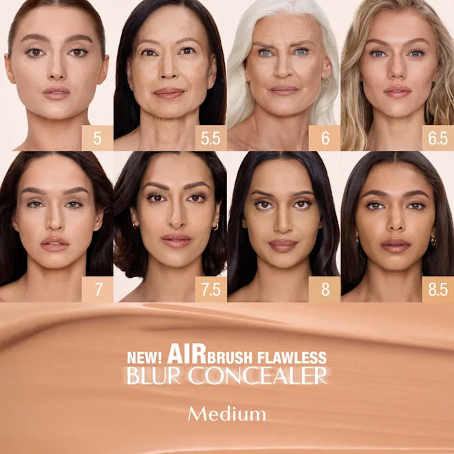 CHARLOTTE TILBURY AIRBRUSH FLAWLESS BLUR LONG PROOF  CONCEALER (7.5medium)
