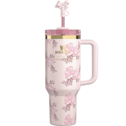 STANLEY 1913 X LOVESHACKFANCY QUENCHER TUMBLER WITH HANDLE (pink)