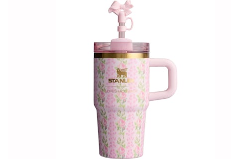 STANLEY 1913 X LOVESHACKFANCY QUENCHER TUMBLER WITH HANDLE (BLOOMING HEIRLOOM COLLECTION)