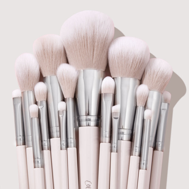 COLOURPOP MAKEUP BRUSH KIT ROLL MAKEUP TOOLS & ACCESSORIES (STONE COLD)