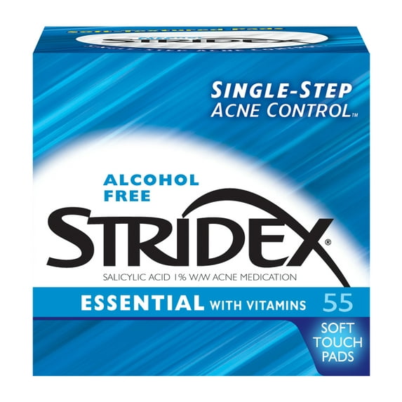 STRIDEX MAXIMUM ALCHOOL FREE 55 PADS (BLUE)