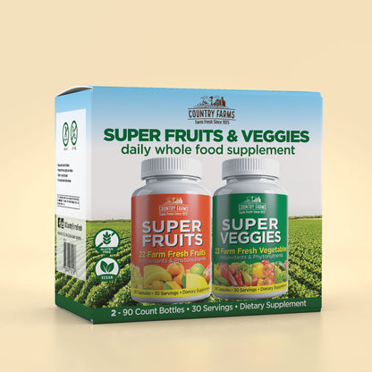 COUNTRY FARMS SUPER FRUITS SUPER VEGGIES