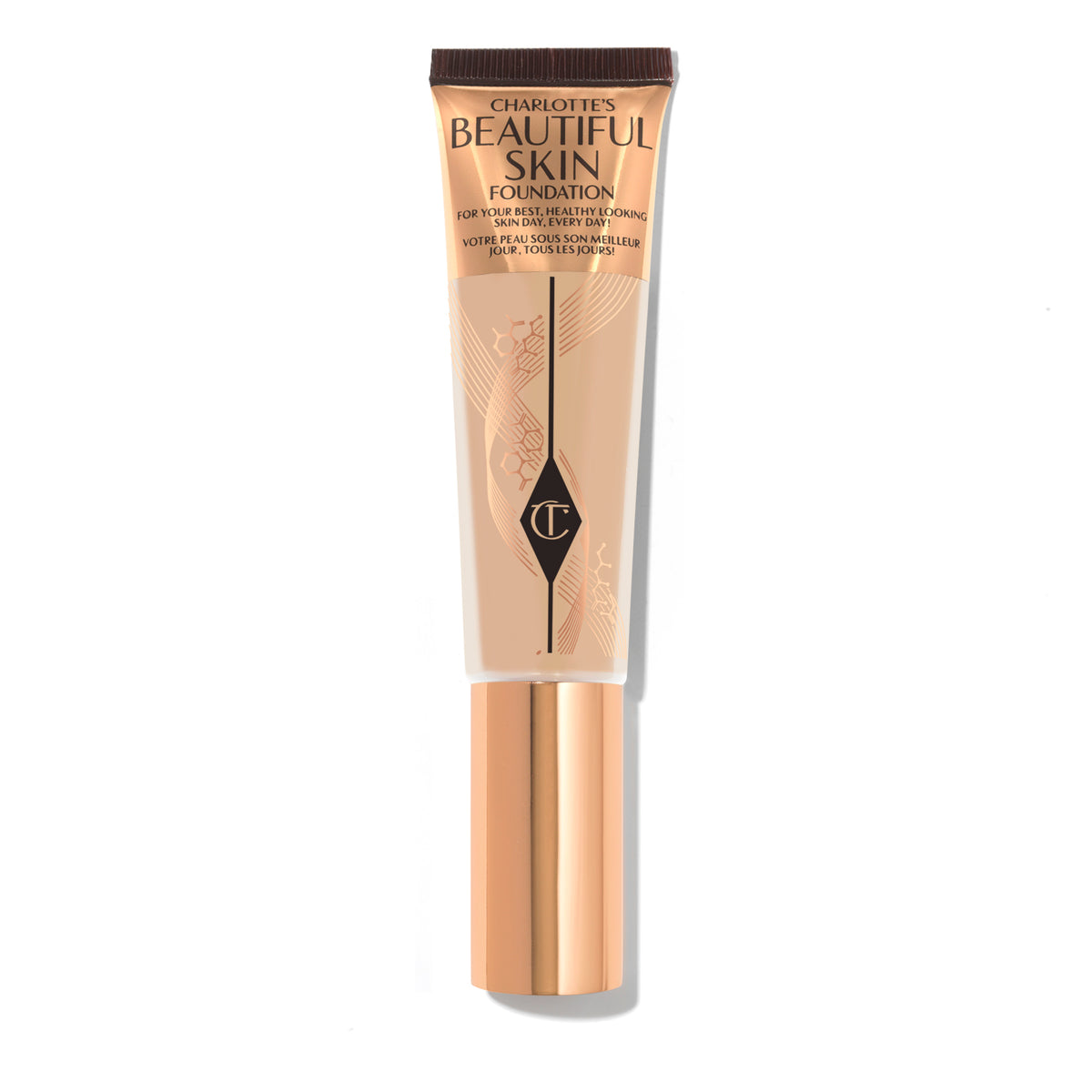 Charlotte Tilbury  Beautiful Skin Medium Coverage Liquid Foundation with Hyaluronic Acid (8 NEUTRAL)