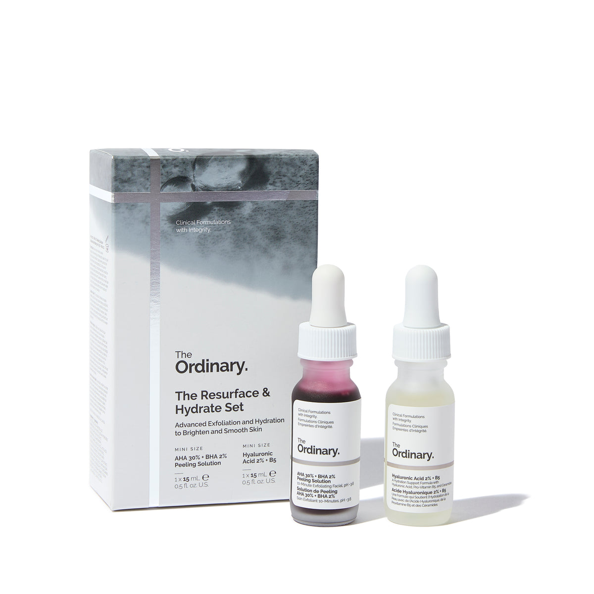 THE ORDINARY  THE RESURFACE & HYDRATE SET WITH HYALURONIC ACID + AHA