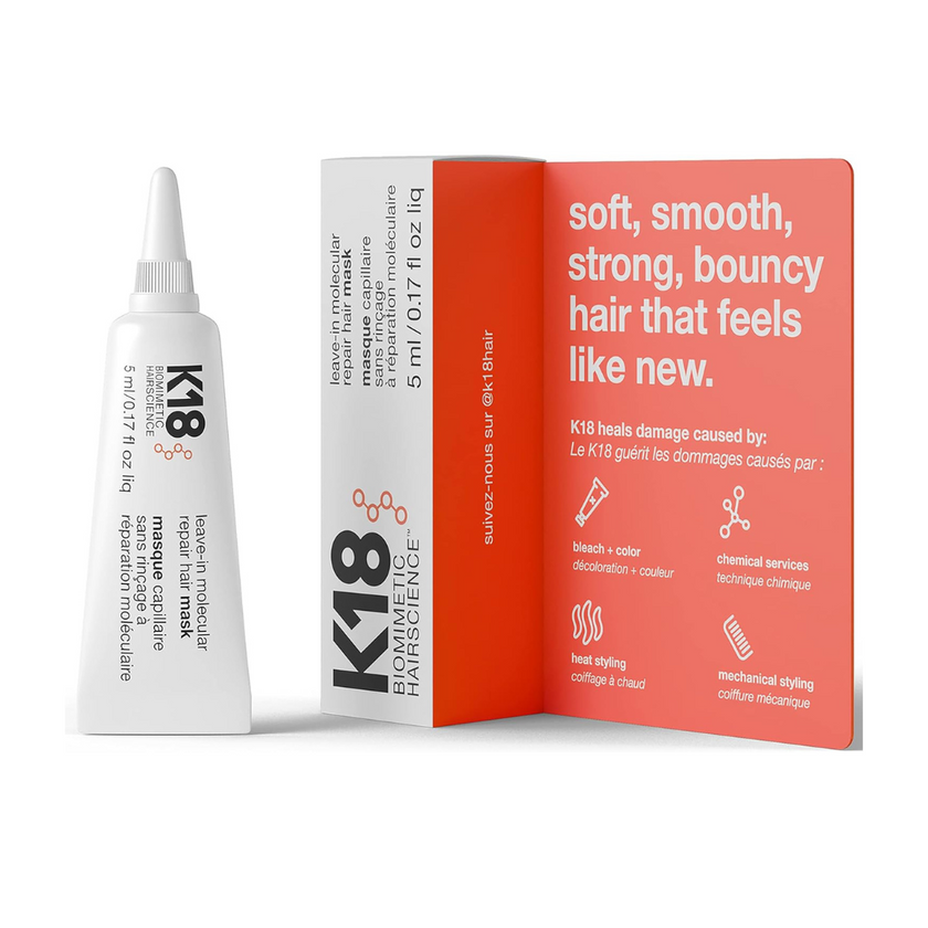 K18 PROFESSIONAL MOLECULAR REPAIR HAIR MASK 5ml
