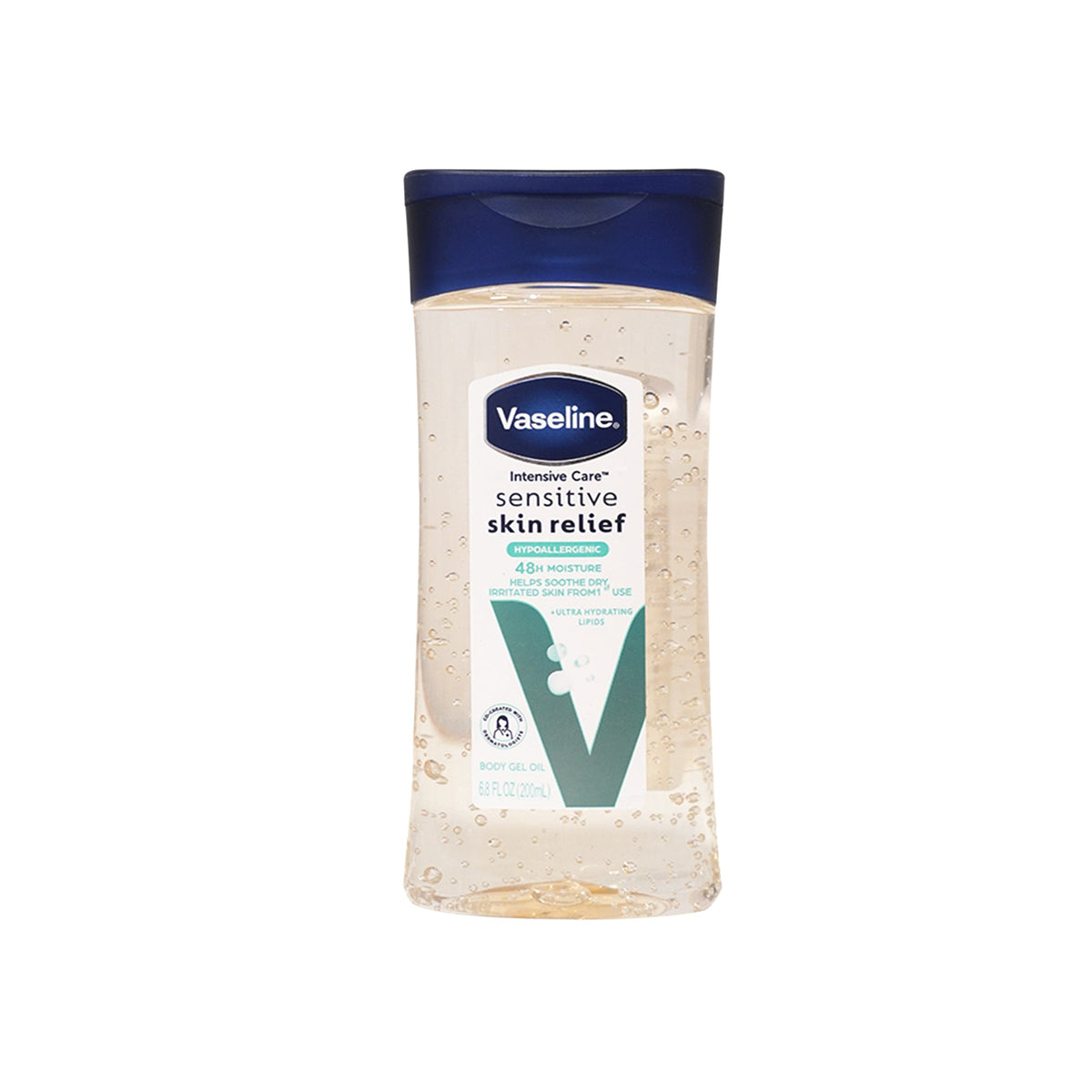 VASELINE INTENSIVE CARE BODY GEL OIL  SENSITIVE SKIN RELIEF HYPOALLERGENIC 48 H MOISTURE