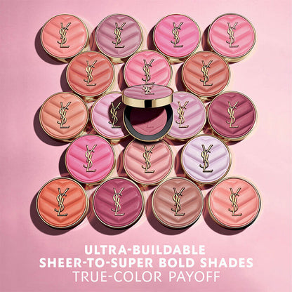 YVES SAINT LAURENT MAKE ME BLUSH 24 H BUILDABLE BLUSH (87-pink voltage)