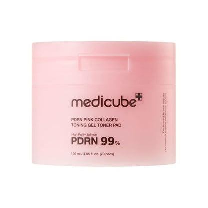 MEDICUBE  PDRN PINK COLLAGEN TONNING GEL TONER PADS