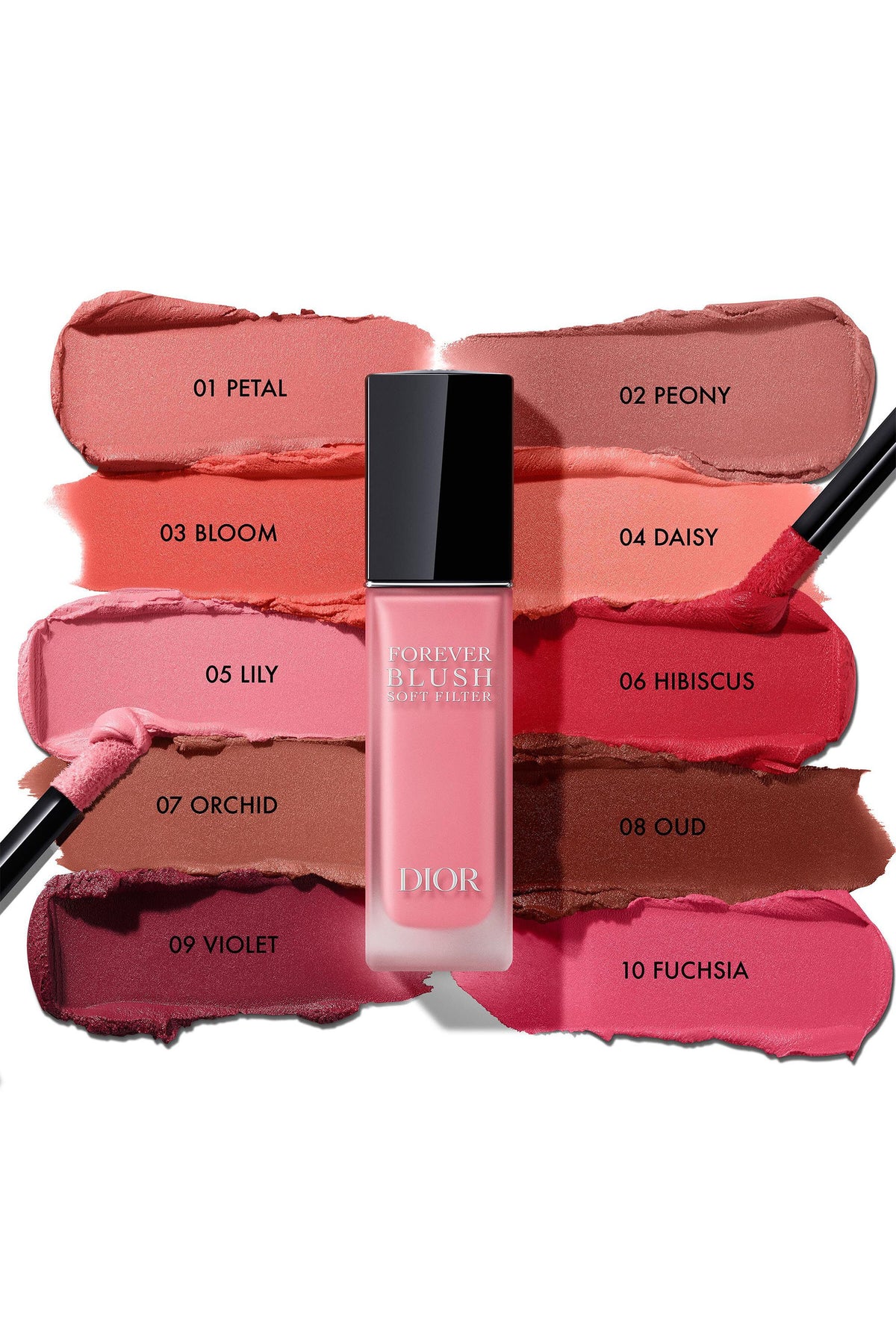 CHRISTIAN DIOR ROSY GLOW FOR EVER BLUSH SOFT FILTER (06-HIBISCUS)