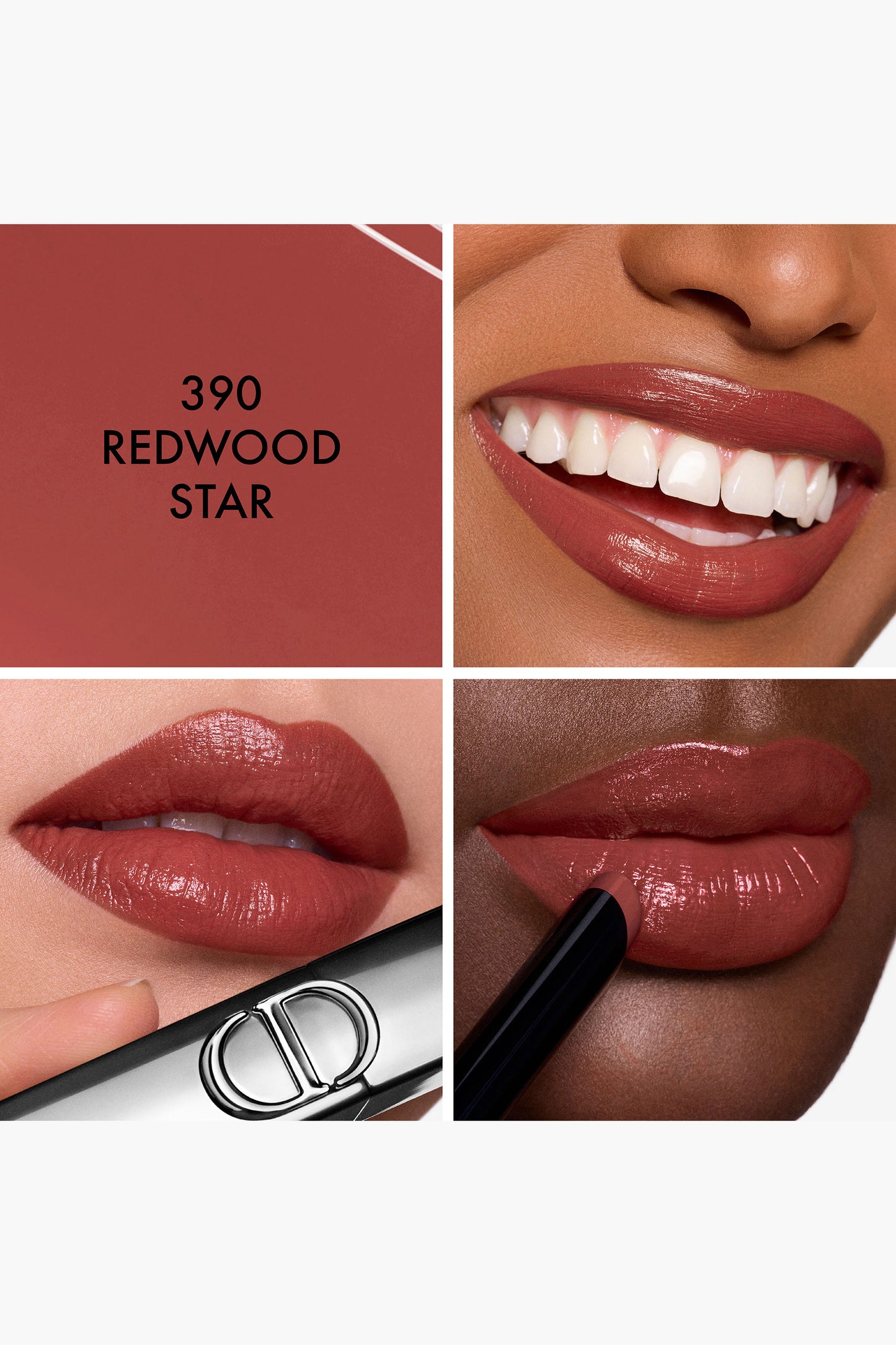 CHRISTIAN DIOR ROUGE DIOR ON STAGE LIPSTICK (390 REDWOOD STAR SHINE)
