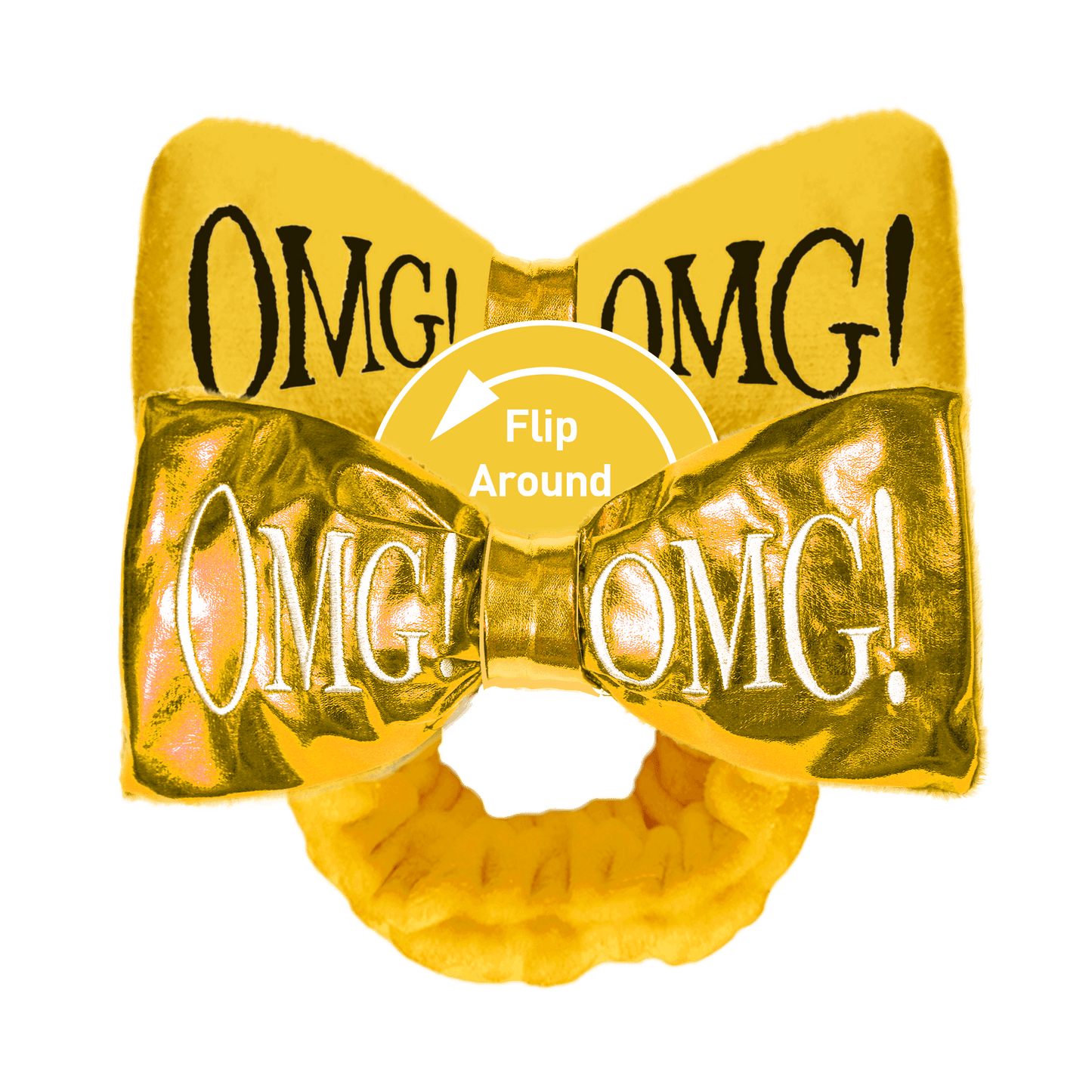 Omg! Reversible Mega Hairband (Yellow)