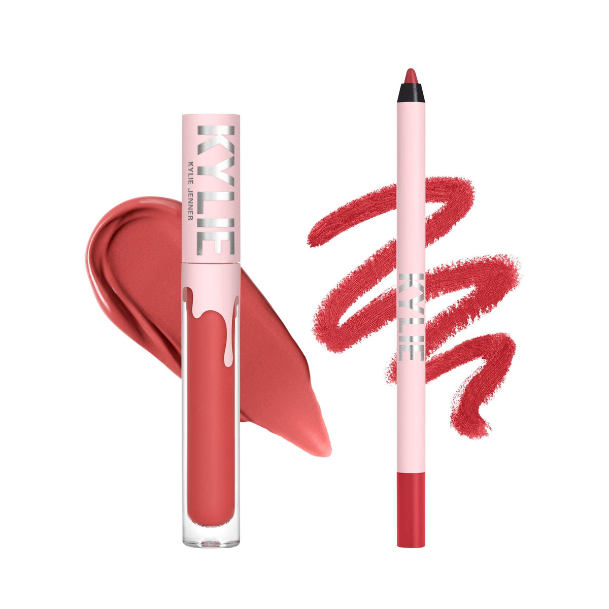 Kylie Cosmetics Matt Lip Kit Comfortable + 8-Hour Wear (Victoria)