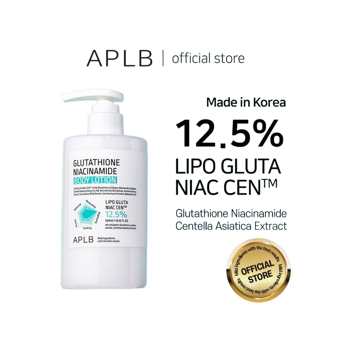 Snapaholicshop Aplb Glutathione Niacinamide Body Lotion