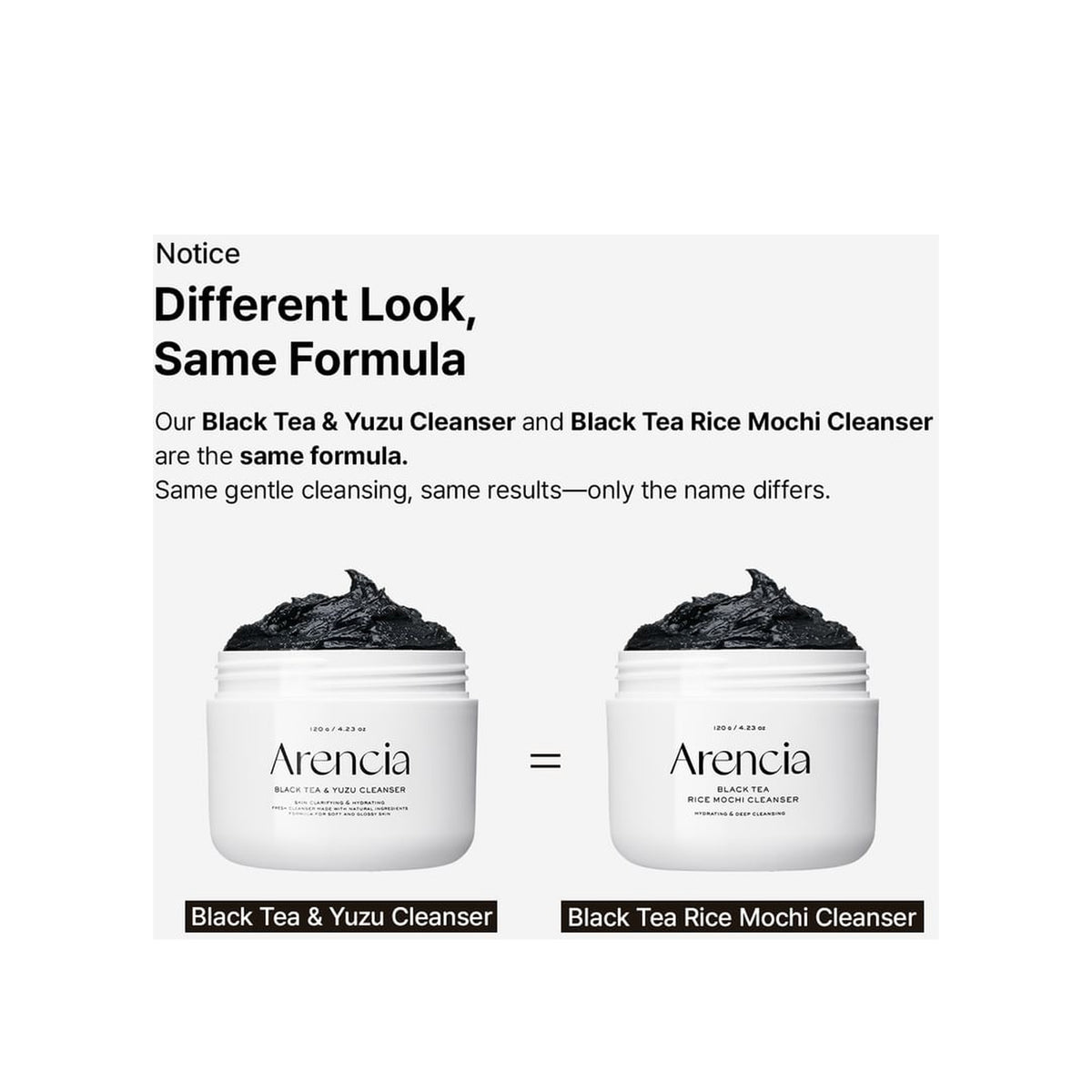 ARENCIA Arencia Black Tea & Yuzu Rice Mochi Cleanser — view 2
