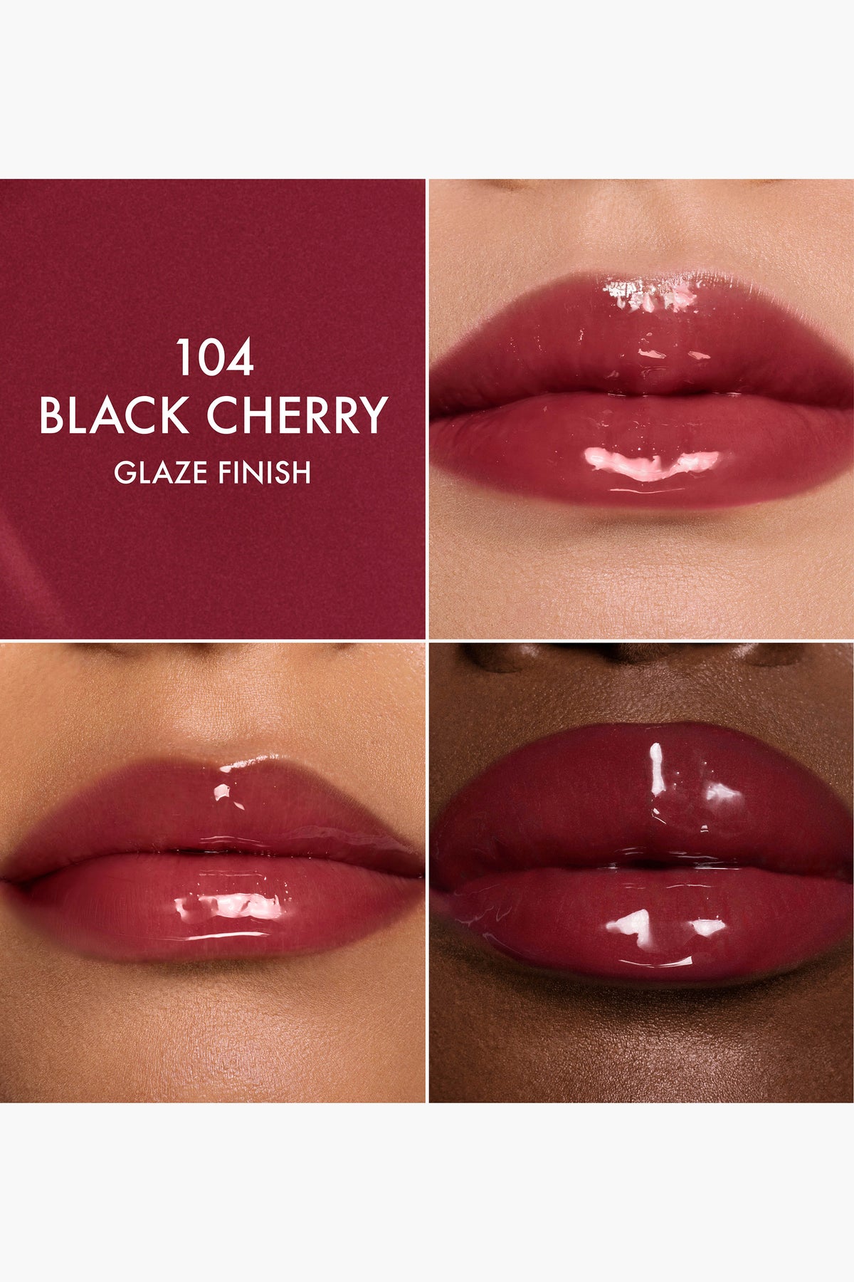 CHRISTIAN DIOR ADDICT LIP GLOW OIL HYDRATING LIP OIL HIGH SHINE GLOSS (104 black cherry glaze)
