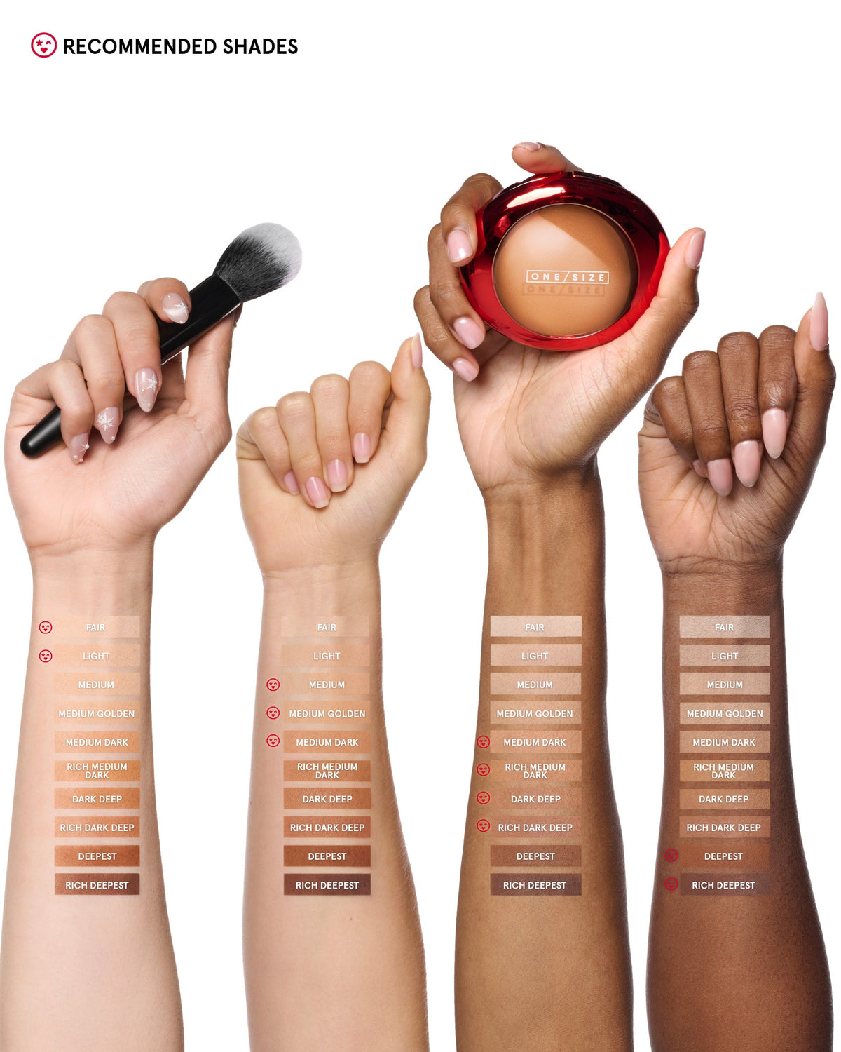 ONE/SIZE by Patrick Starrr  Bouclé Silk Airbrushed Talc-Free Finishing Powder (DARK DEEP)