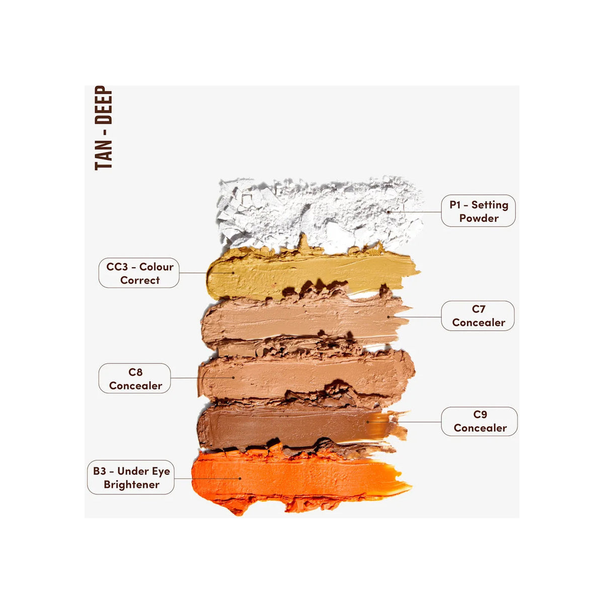BY BEAUTY BAY By Beauty Bay Make Face Multi Use Complexion Palette — Tan-Deep — view 2