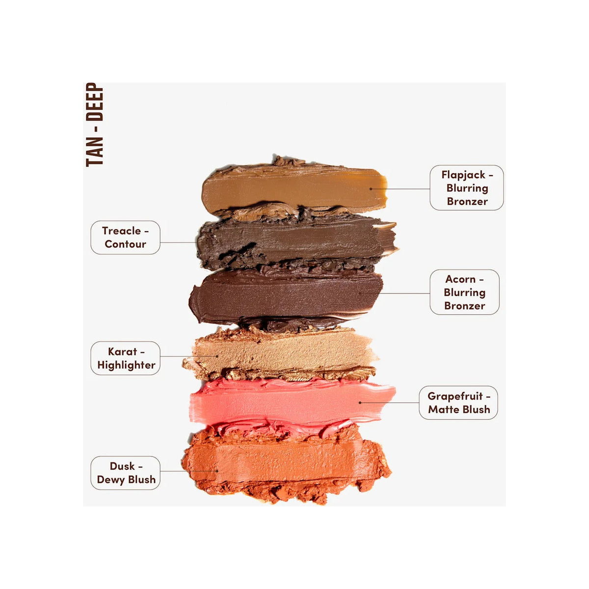 BY BEAUTY BAY By Beauty Bay Make Face Multi Use Complexion Palette — Tan-Deep — view 3
