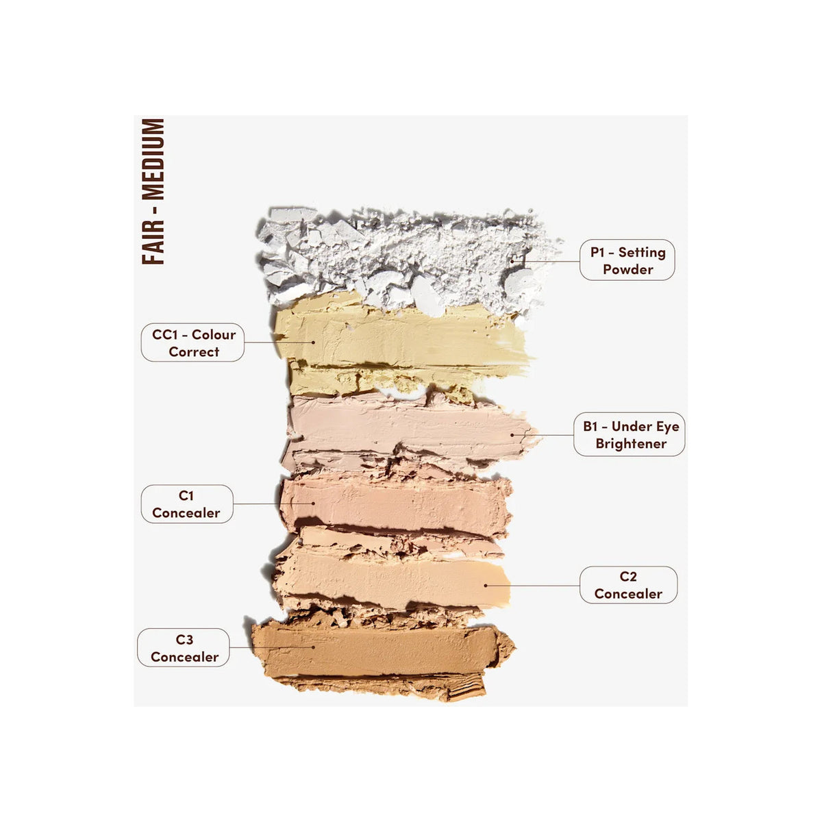 BY BEAUTY BAY By Beauty Bay Make Face Multi Use Complexion Palette — Fair-Medium — view 2