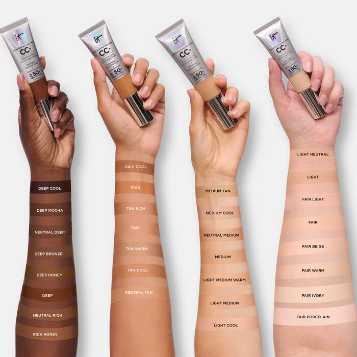 IT COSMETICS CC CREAM FULL COVERAGE FOUNDATION WITH SPF 50 (LIGHT)