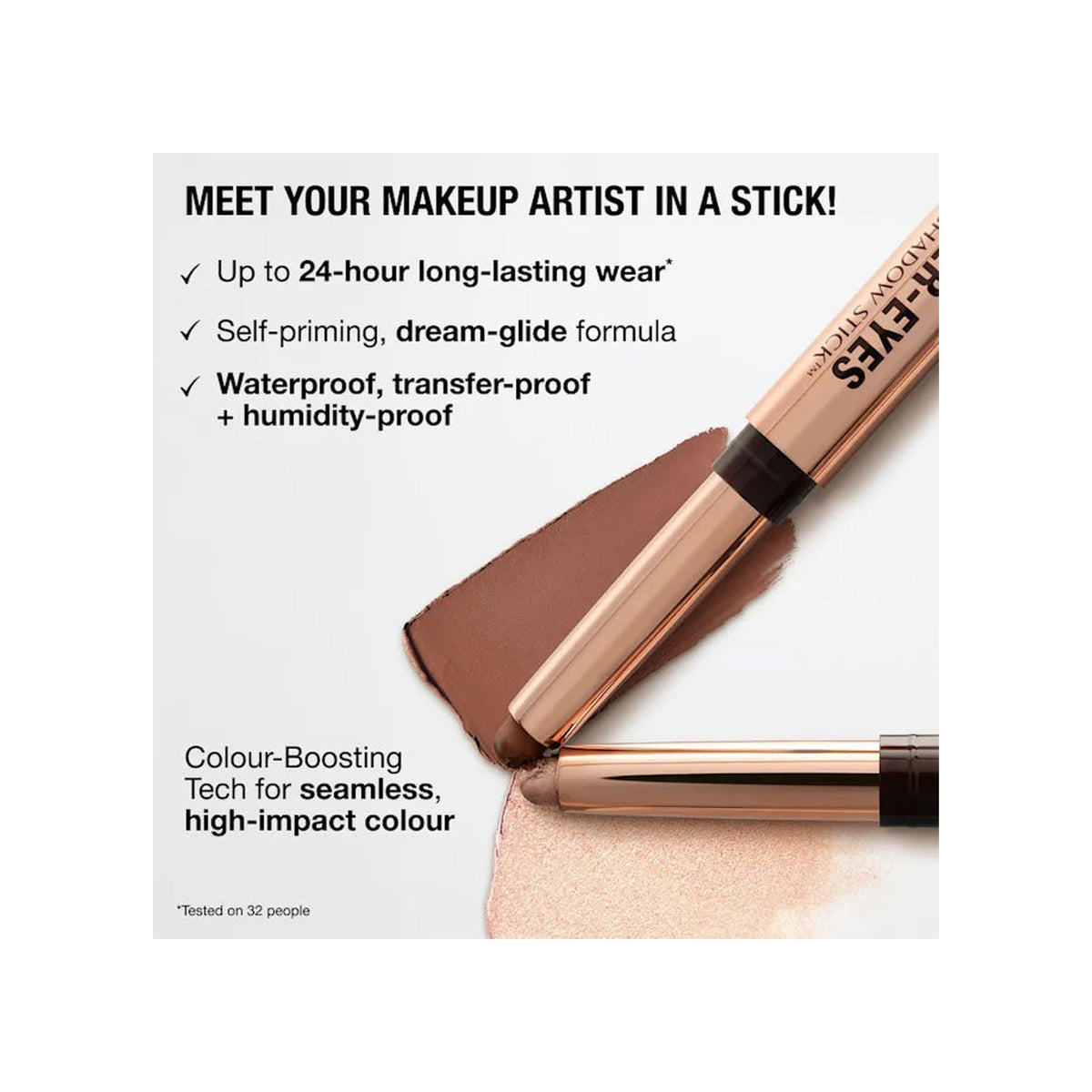 CHARLOTTE TILBURY Exagger-Eyes Easy Eyeshadow Stick Satin Diamonds — Cashmere Sculpt — view 4