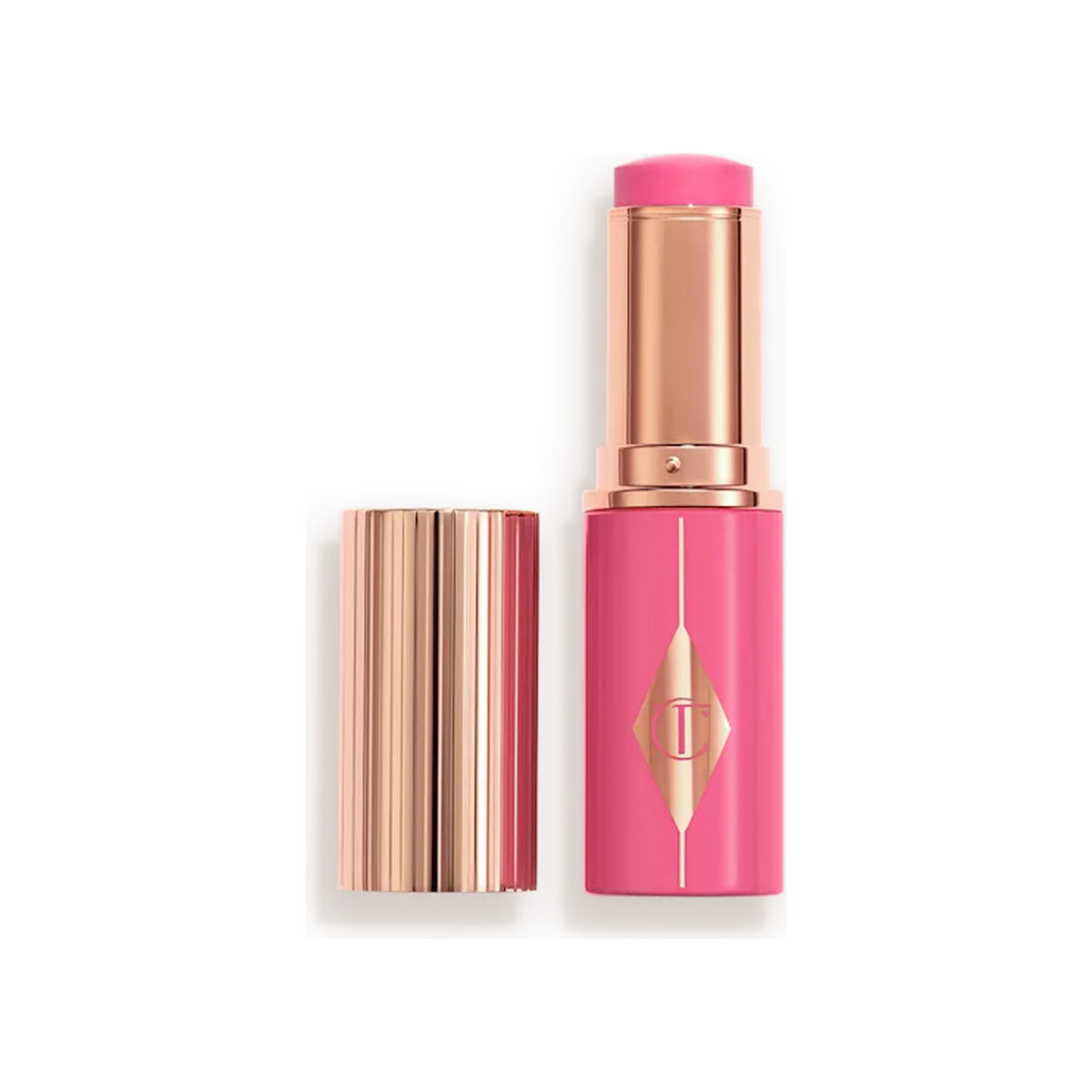 CHARLOTTE TILBURY Charlotte Tilbury Unreal Lip + Cheek Glow Blush Stick with Hyaluronic Acid — Pink Glow