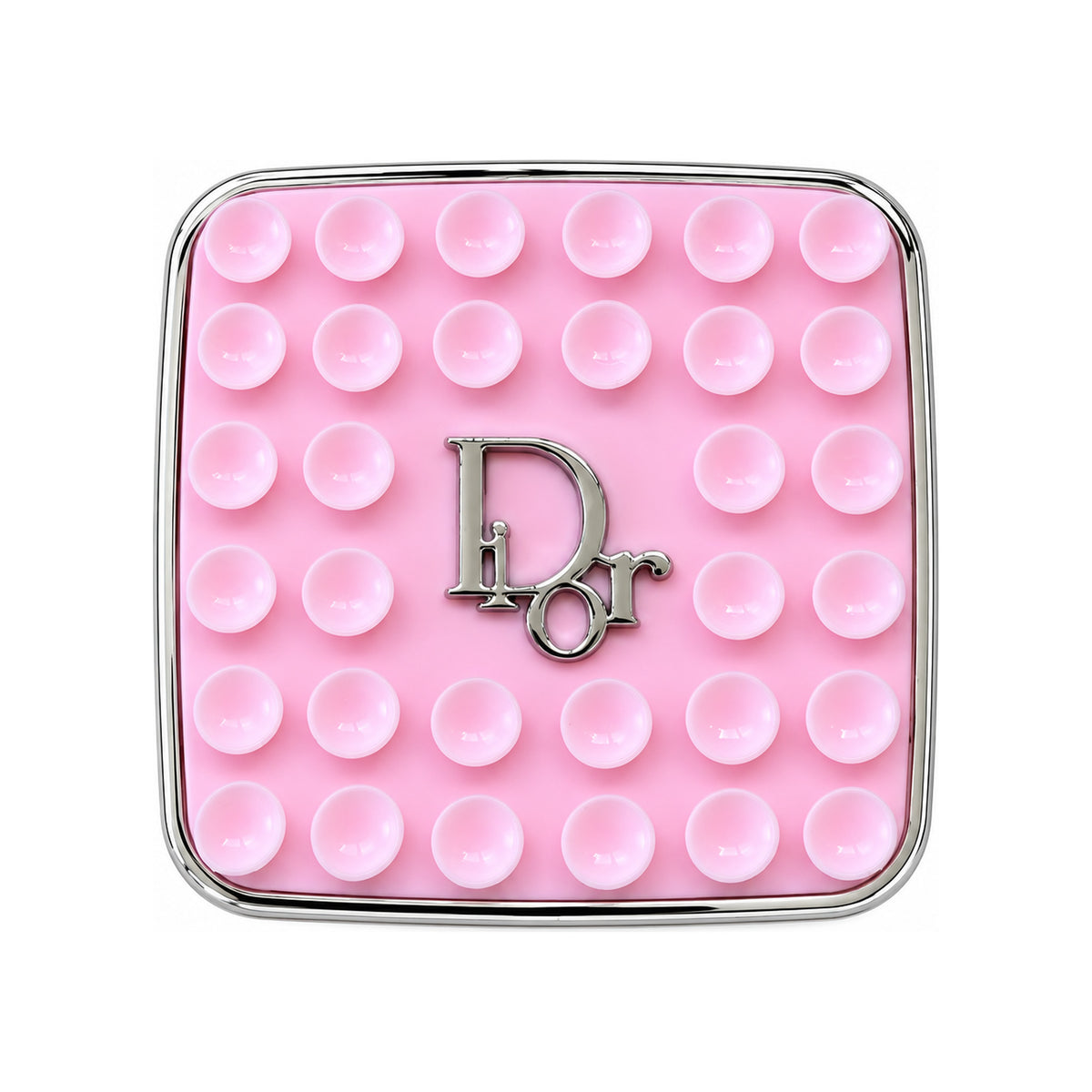 Snapaholicshop Christian Dior Pink Luxury Bubble Phone Grip Silver Logo Edition
